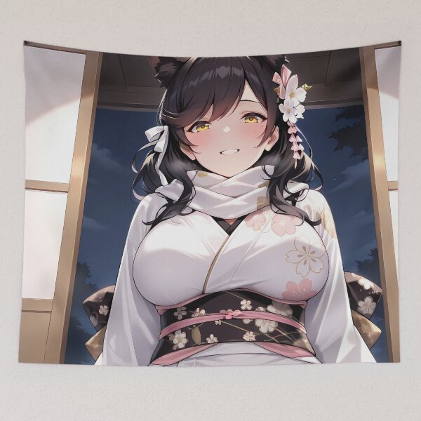 Item preview, Atago Azur Lane Kimono Night Sakura Elegance designed and sold by Tokyonomad.