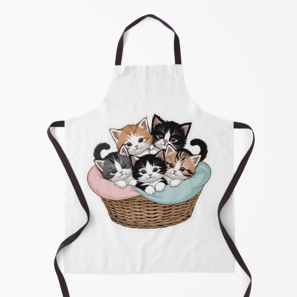 Item preview, Cute Kittens in a Basket - Adorable Cat Family Sticker designed and sold by StickerBuild07 .