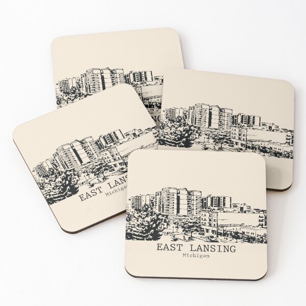Item preview, East Lansing - Michigan designed and sold by Lakeric Cityscapes.