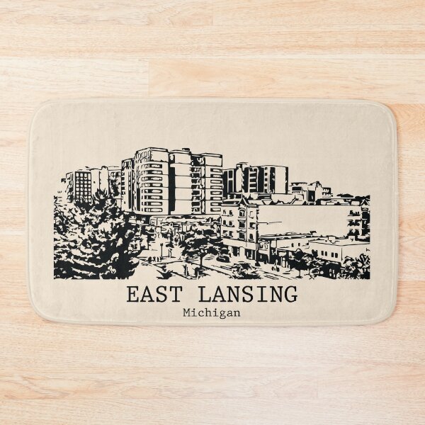 Item preview, East Lansing - Michigan designed and sold by Lakeric Cityscapes.