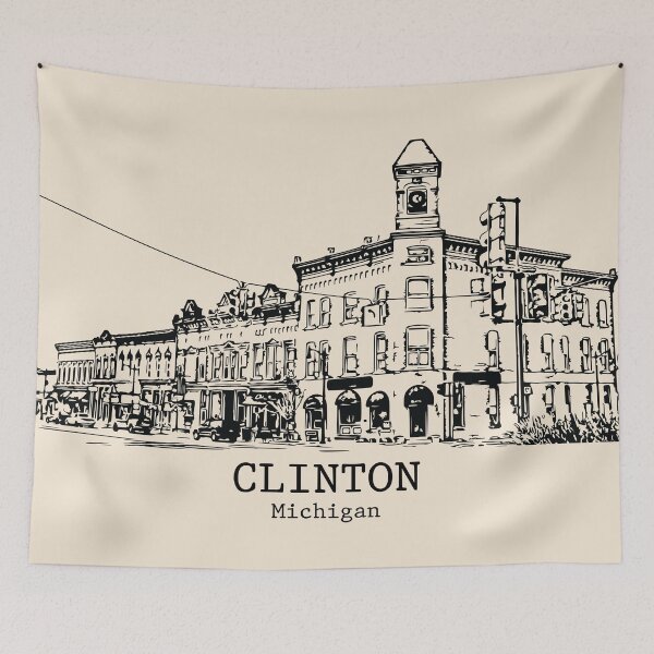 Item preview, Clinton - Michigan designed and sold by Lakeric Cityscapes.