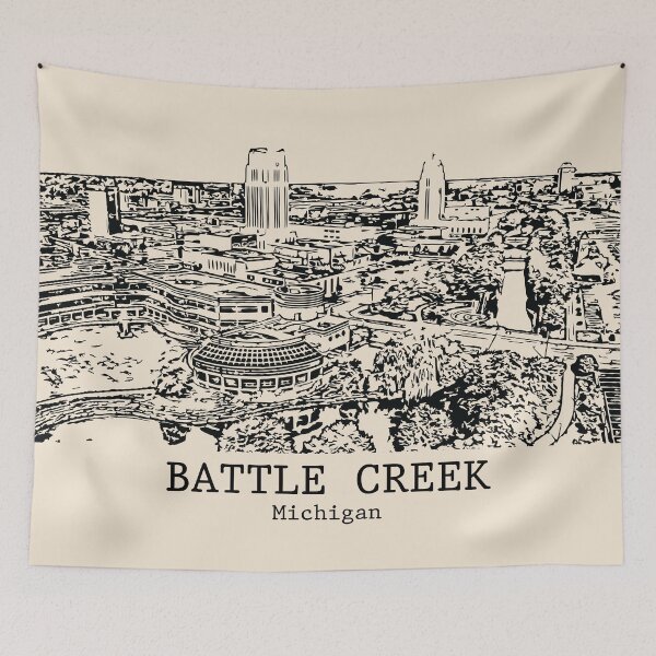 Item preview, Battle Creek - Michigan designed and sold by Lakeric Cityscapes.