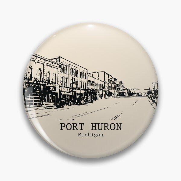 Artikelvorschau, Port Huron - Michigan entworfen und verkauft von Lakeric Cityscapes.