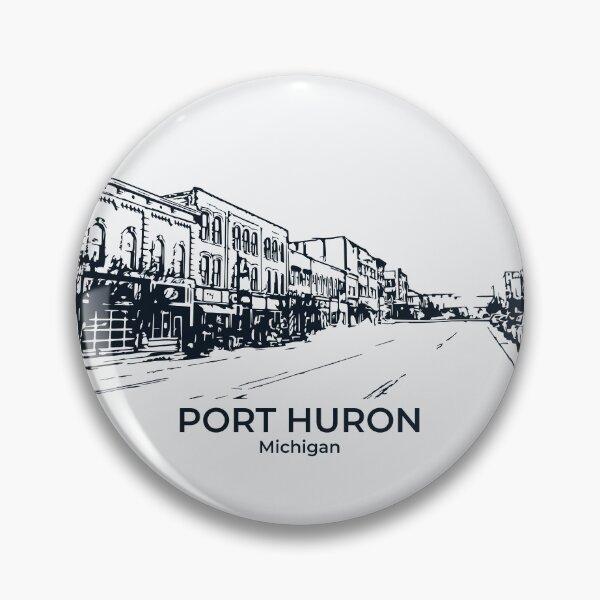 Artikelvorschau, Port Huron - Michigan entworfen und verkauft von Lakeric Cityscapes.