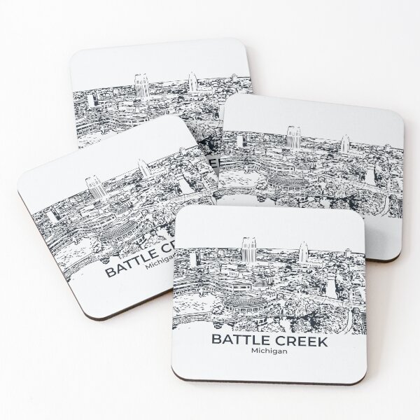 Item preview, Battle Creek - Michigan designed and sold by Lakeric Cityscapes.