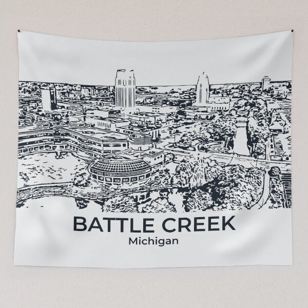 Item preview, Battle Creek - Michigan designed and sold by Lakeric Cityscapes.