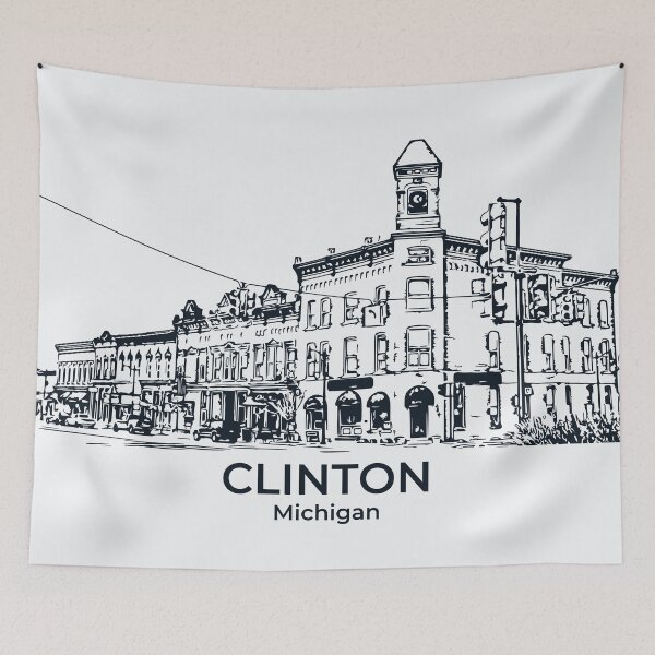 Item preview, Clinton - Michigan designed and sold by Lakeric Cityscapes.
