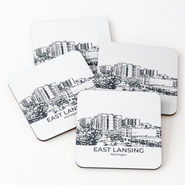 Item preview, East Lansing - Michigan designed and sold by Lakeric Cityscapes.