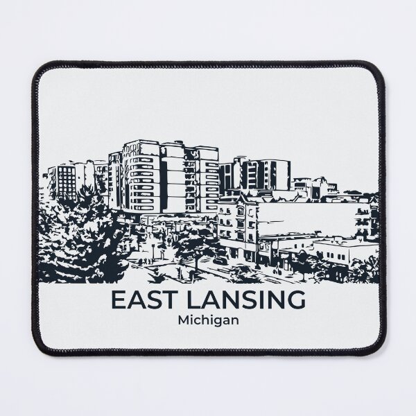 Item preview, East Lansing - Michigan designed and sold by Lakeric Cityscapes.