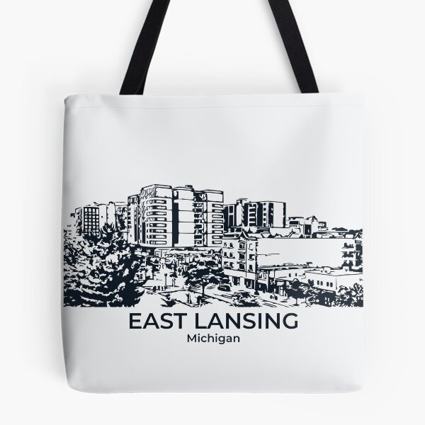Item preview, East Lansing - Michigan designed and sold by Lakeric Cityscapes.