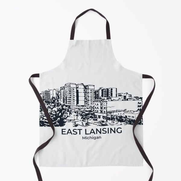 Item preview, East Lansing - Michigan designed and sold by Lakeric Cityscapes.