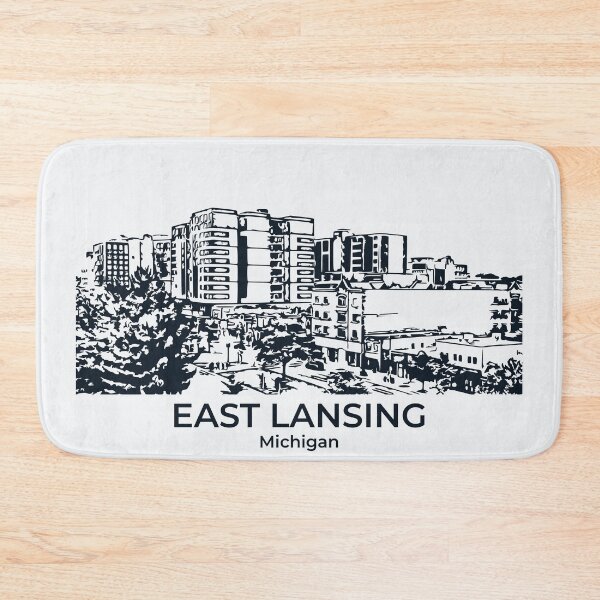 Item preview, East Lansing - Michigan designed and sold by Lakeric Cityscapes.