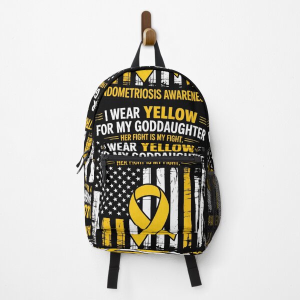 Item preview, Yellow Endometriosis Awareness Goddaughter Flag Her Fight designed and sold by tiemacopaxer.