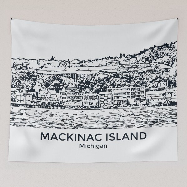 Item preview, Mackinac Island designed and sold by Lakeric Cityscapes.