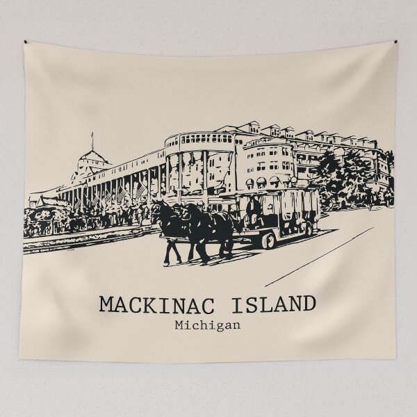 Item preview, Mackinac Island designed and sold by Lakeric Cityscapes.