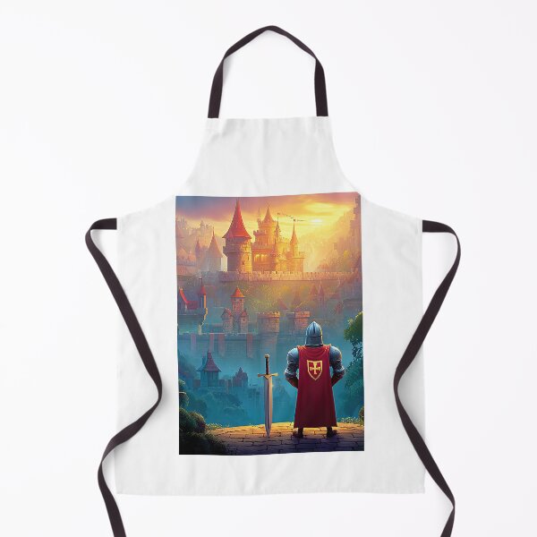 Item preview, Lonely Knight Looking at Castle Sunset designed and sold by Piotrek0001.