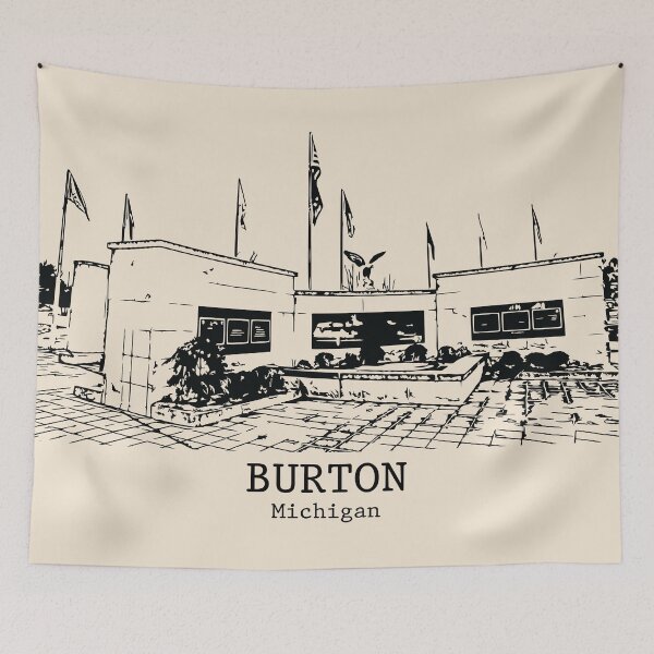 Item preview, Burton - Michigan designed and sold by Lakeric Cityscapes.