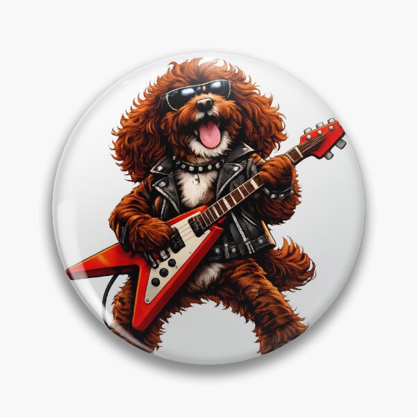 Item preview, Chocolate Cockerpoo Rock Star looks cool in shades - Cockapoo owners gift designed and sold by Dazzio Designs.