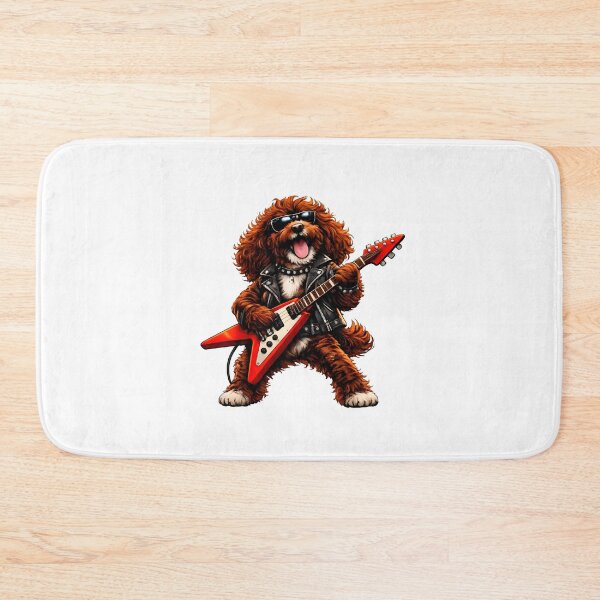 Item preview, Chocolate Cockerpoo Rock Star looks cool in shades - Cockapoo owners gift designed and sold by Dazzio Designs.