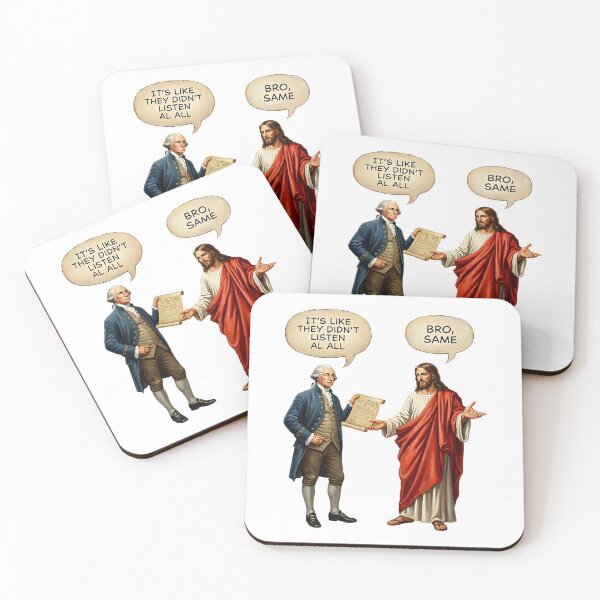 Item preview, George Washington Jesus Political Dialogue Scene designed and sold by nojany.