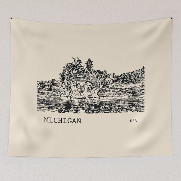 Item preview, Michigan USA designed and sold by Lakeric Cityscapes.