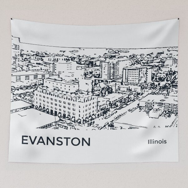 Item preview, Evanston Illinois designed and sold by Lakeric Cityscapes.