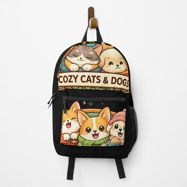 Item preview, Cozy Cats and Dogs – Cute Animal Badge Art designed and sold by LineLoo.