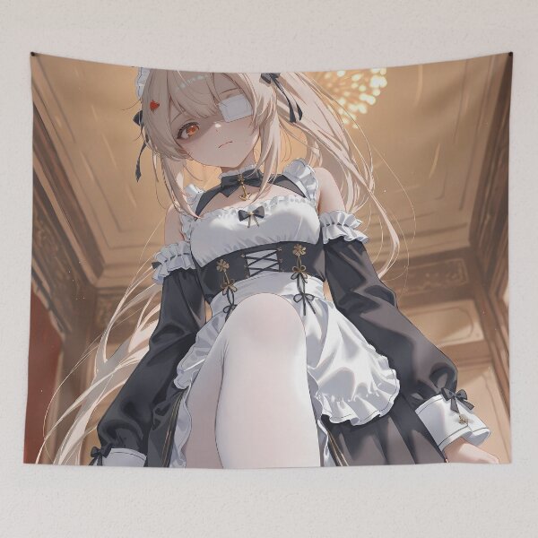 Item preview, Ayanami Azur Lane Elegant Maid Eyepatch Chandelier Glow designed and sold by Tokyonomad.