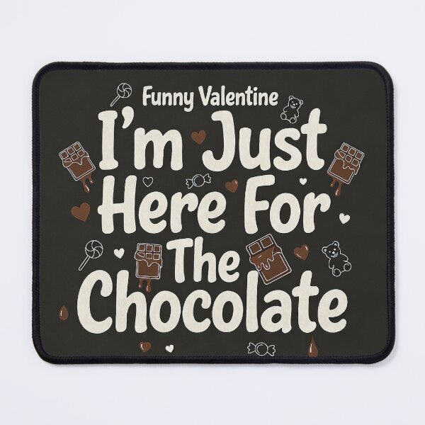 Item preview, Funny Valentine Chocolate Lover Quote designed and sold by Jagruti_Artzone.