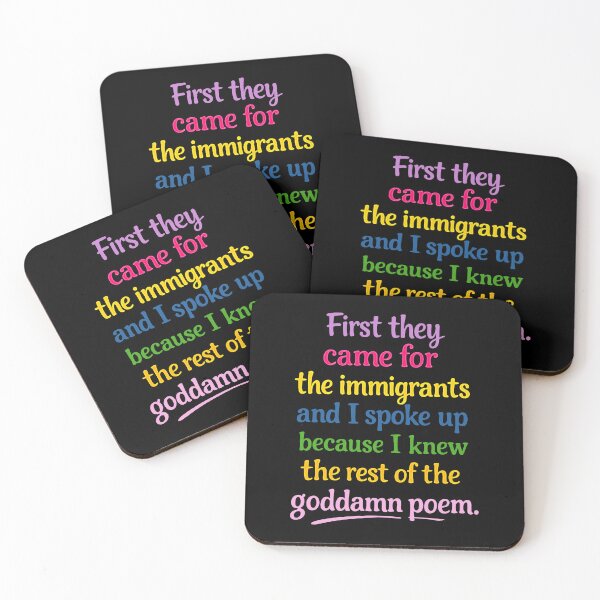 Item preview, First They Came for The Immigrants  designed and sold by gear-posters.