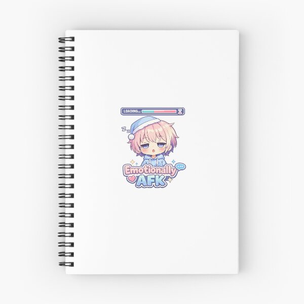Item preview, Emotionally AFK – Cute Chibi Gamer Mood Sticker designed and sold by Doodlynx.