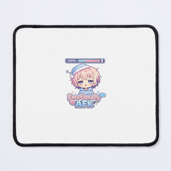 Item preview, Emotionally AFK – Cute Chibi Gamer Mood Sticker designed and sold by Doodlynx.