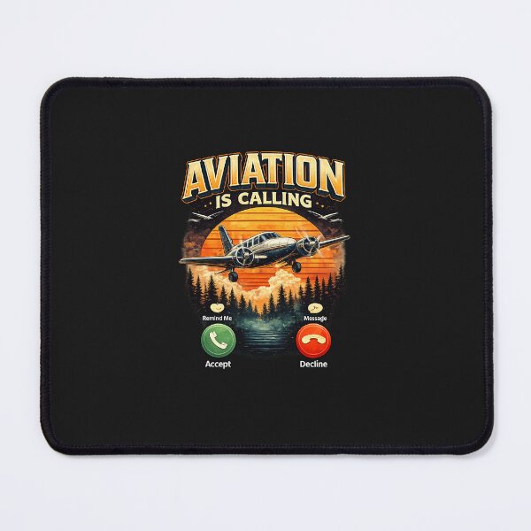 Item preview, Aviation Is Calling – Vintage Airplane Pilot Design designed and sold by thameister.