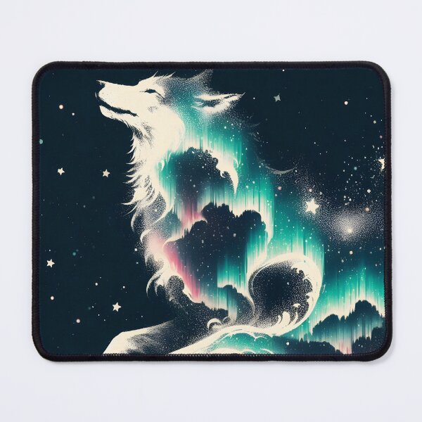 Item preview, Northern Lights Wolf, Ai Generated Art  designed and sold by ACC .