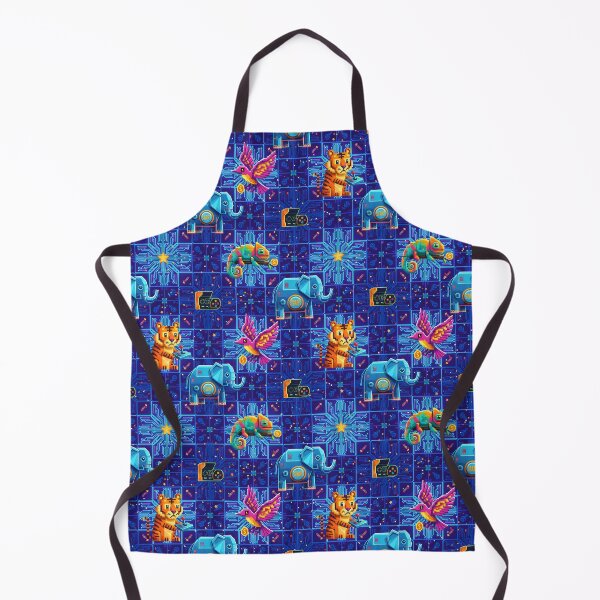 Item preview, Retro Pixel Art Animal Kingdom Seamless Pattern designed and sold by dreephic22.