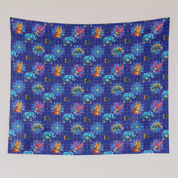 Item preview, Retro Pixel Art Animal Kingdom Seamless Pattern  designed and sold by dreephic22.