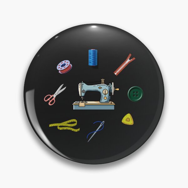 Item preview, Vintage Sewing Machine and Tailor Tools - Retro Crafting and DIY Art designed and sold by Wonder Pixel Studio.