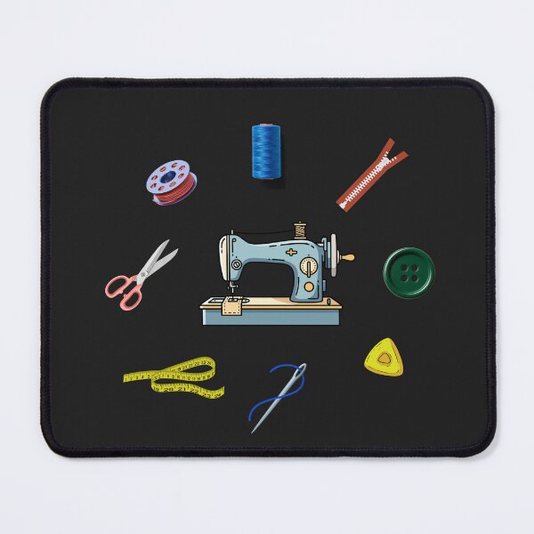 Item preview, Vintage Sewing Machine and Tailor Tools - Retro Crafting and DIY Art designed and sold by Wonder Pixel Studio.