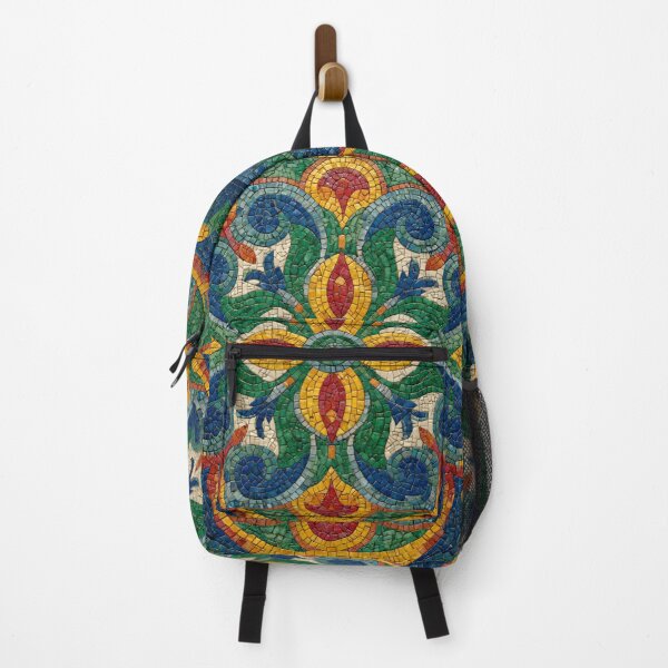 Item preview, Gaudi Inspired Mosaic Tile Ornament Colorful Pattern designed and sold by GrinGalore.