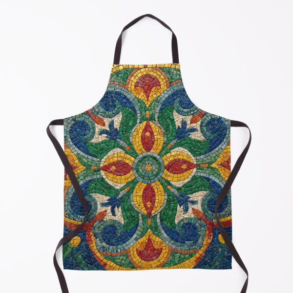 Item preview, Gaudi Inspired Mosaic Tile Ornament Colorful Pattern designed and sold by GrinGalore.