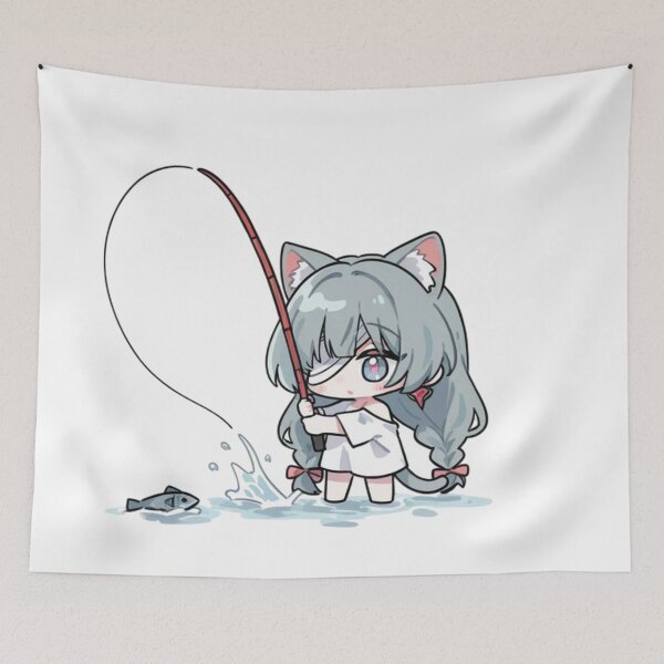 Item preview, Wuthering Waves Chibi Phrolova Fishing designed and sold by KomiArts.