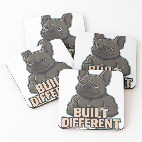Item preview, Built Different - French Bulldog Edition | Unique Frenchie Attitude designed and sold by frenchiesociety.co.