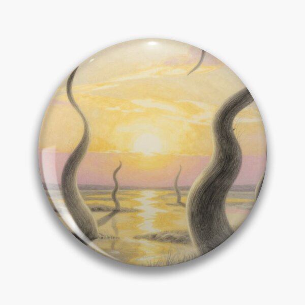 Item preview, Surreal Golden Hour – A dreamlike landscape with light poetry and floating forms in a warm glow designed and sold by FotoworldEdel.