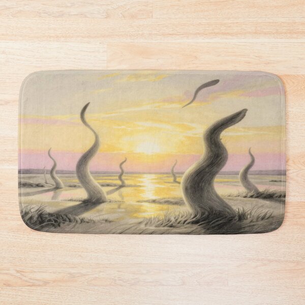 Item preview, Surreal Golden Hour – A dreamlike landscape with light poetry and floating forms in a warm glow designed and sold by FotoworldEdel.