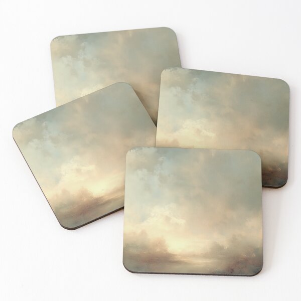 Item preview, Mist Valley II – Soft Horizon Abstract Landscape Print designed and sold by Artkana.