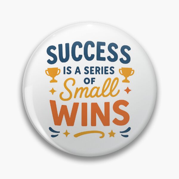 Item preview, Success is a Series of Small Wins Quote Design. designed and sold by The-T-In-Retro.