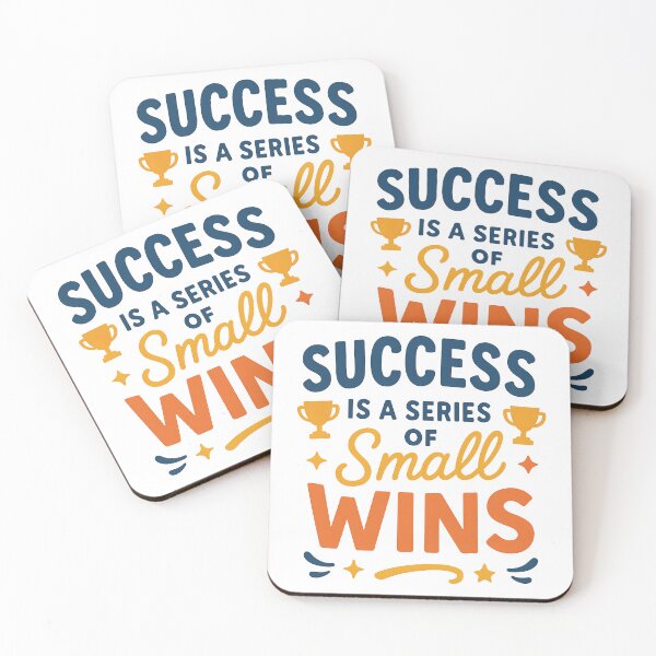 Item preview, Success is a Series of Small Wins Quote Design. designed and sold by The-T-In-Retro.