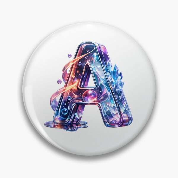 Item preview, 3D Galaxy Letter A Crystal designed and sold by Lilou Art Shop.
