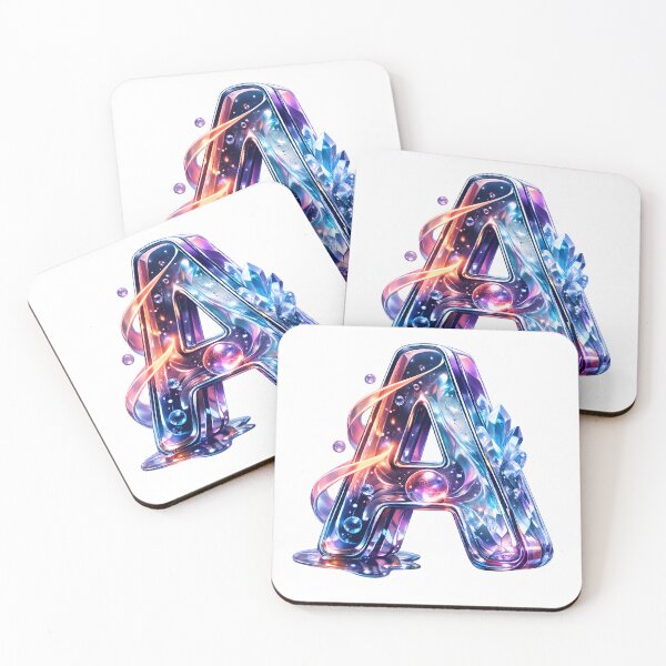 Item preview, 3D Galaxy Letter A Crystal designed and sold by Lilou Art Shop.