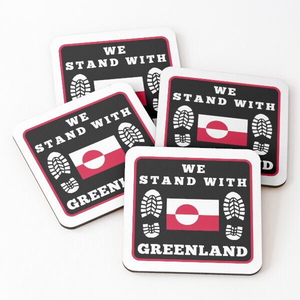 Item preview, WE STAND WITH GREENLAND designed and sold by fetch-it-studio.